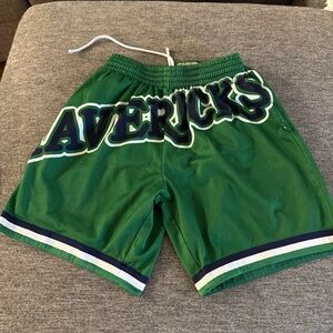 Mavericks Green Boys' Athletic Shorts